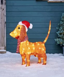 Christmas Dachshund paint by numbers