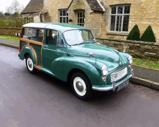 Classic Morris Minor paint by numbers