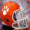 Clemson Tigers Football Helmet paint byb numbers