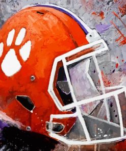 Clemson Tigers Football Helmet paint byb numbers