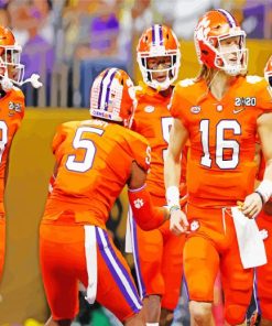 Clemson Tigers Football paint by numbers