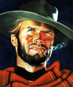 Clint Eastwood Art paint by numbers