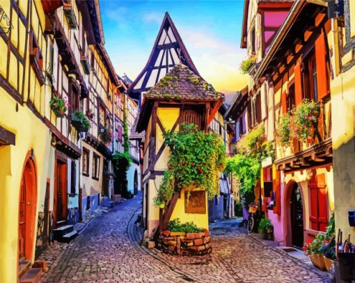 Colmar Beautiful City paint by numbers