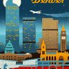 Denver City Poster paint by numbers