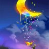 Colorful Magical Moon paint by numbers