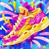 Colorful Sneakers paint by numbers