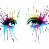 Colorful Splash Eyes paint by numbers