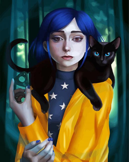 Coraline Jones Character paint by numbers