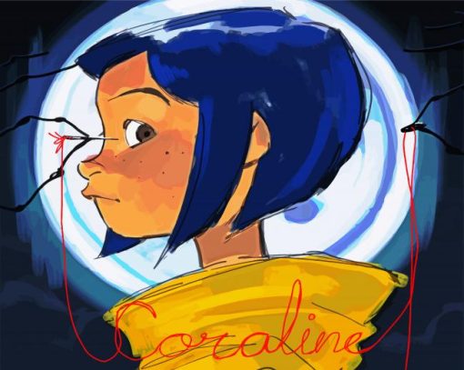 Coraline Movie paint by numbers
