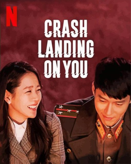 Crash Landing On You Poster paint by numbers
