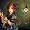 Creepy Doll And Butterflies paint by numbers