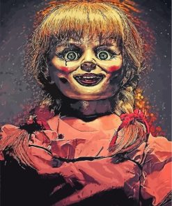 Annabelle Horror Movie paint by numbers