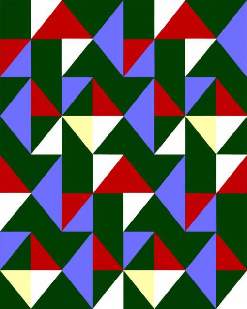Cubism Pattern Art paint by numbers
