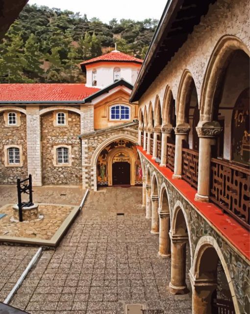 Kykkos Monastery paint by numbers