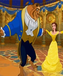 Beauty And The Beast Dancers paint by numbers