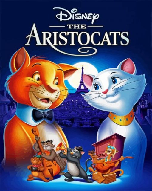 Disney The Aristocats Poster paint by numbers