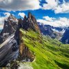 Dolomite Mountains Landscape paint by numbers