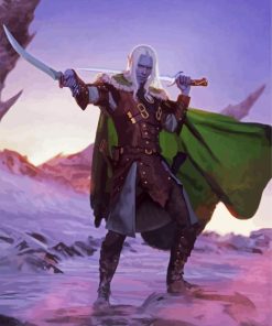 Drizzt Do'Urden paint by numbers