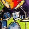 Drums Musical Instrument paint by numbers