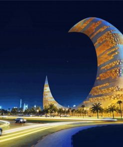 Moon Tower In Dubai paint by numbers