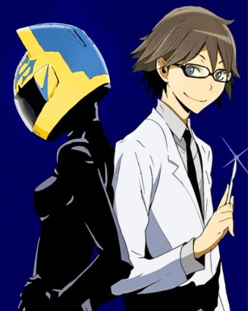 Celty And Shinra Characters paint by numbers