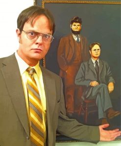 The Actor Dwight Schrute paint by numbers