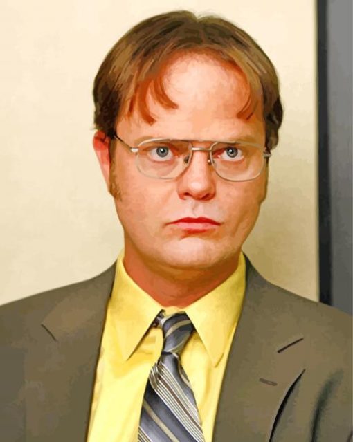 Dwight Schrute Character paint by numbers