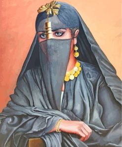 Egyptian Arabian Woman paint by numbers