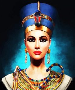 Egyptian Queen Nefertiti paint by numbers