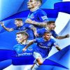 Everton Footballers paint by numbers