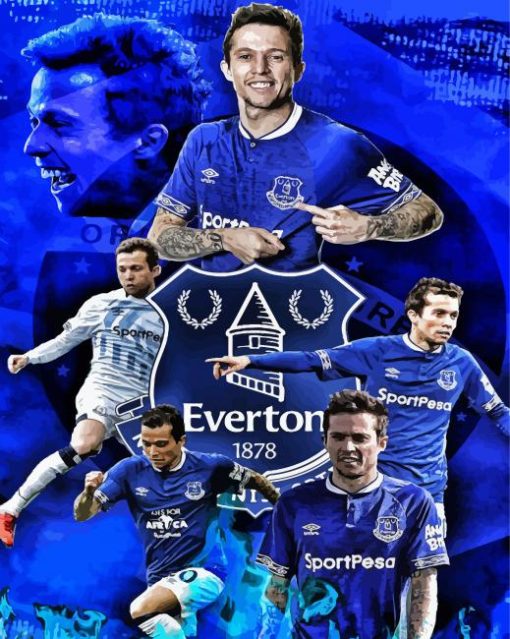 Professional Players Everton paint by numbers