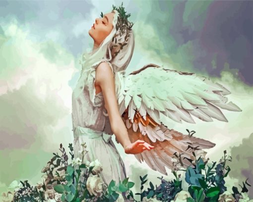 Fantasy Angel Lady paint by numbers