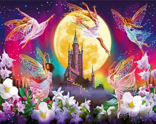 Fantasy Fairies Land paint by numbers
