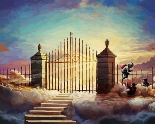 Fantasy Heaven Gate paint by numbers