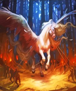 Catching Fantasy Horse paint by numbers