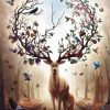 Fantasy Seasons Stag paint by numbers