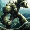 Fantasy Stone Golem paint by numbers