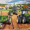 Farm Tractors paint by numbers