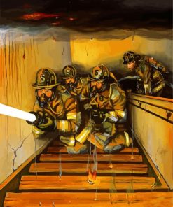 Firefighters Art paint by numbers