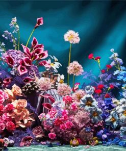 Aesthetic Floral Art paint by numbers