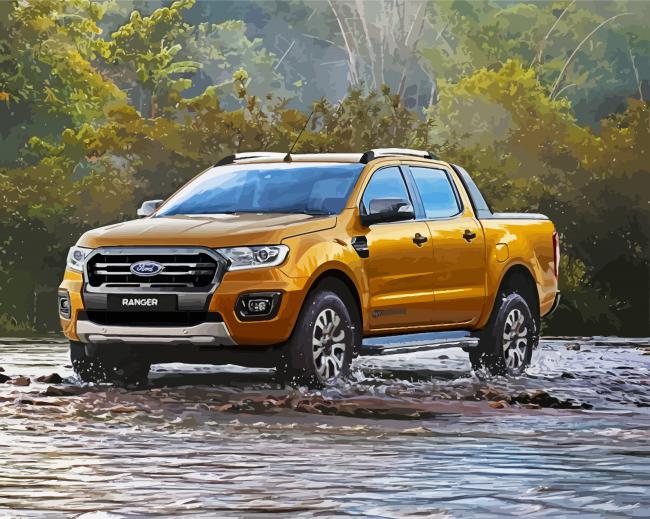 Ford Ranger River Utes paint by numbers
