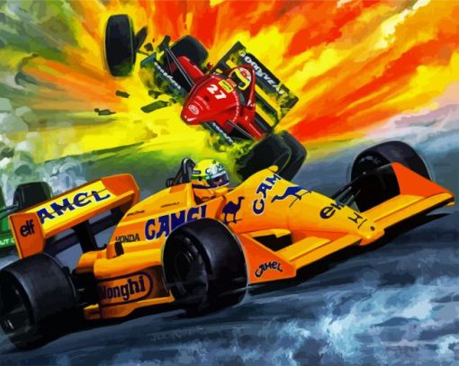 Formula One Cars paint by numbers