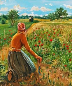 Farmer Woman Art paint by numbers