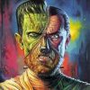 Horror Frankenstein Art paint by numbers