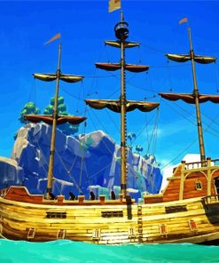Galleon Ship paint by numbers