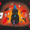 Black Cat Gambling paint by numbers