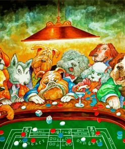 Gambling Dogs paint by numbers
