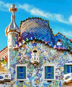 Casa Batllo Barcelona paint by numbers