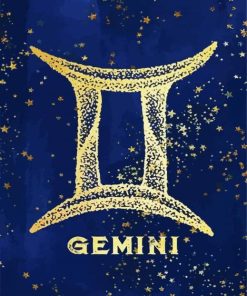 Gemini Zodiac Sign paint by numbers
