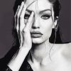 Black And White Gigi Hadid paint by numbers